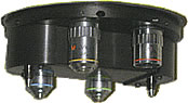 turret which mounts two indenter, four objective lenses